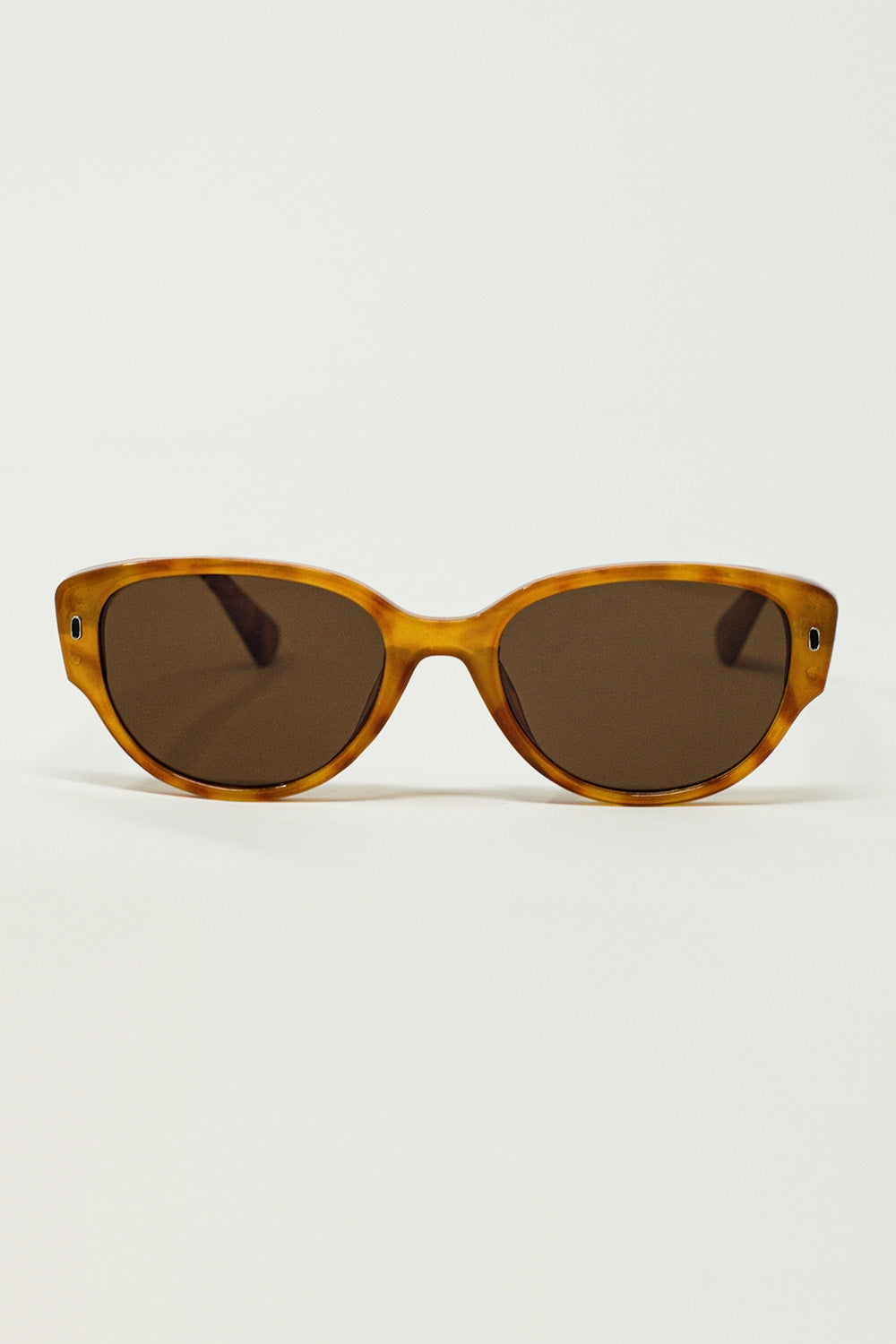 Oval Sunglasses in Light Yellowish Tortoise Shell-Love Your Beauty