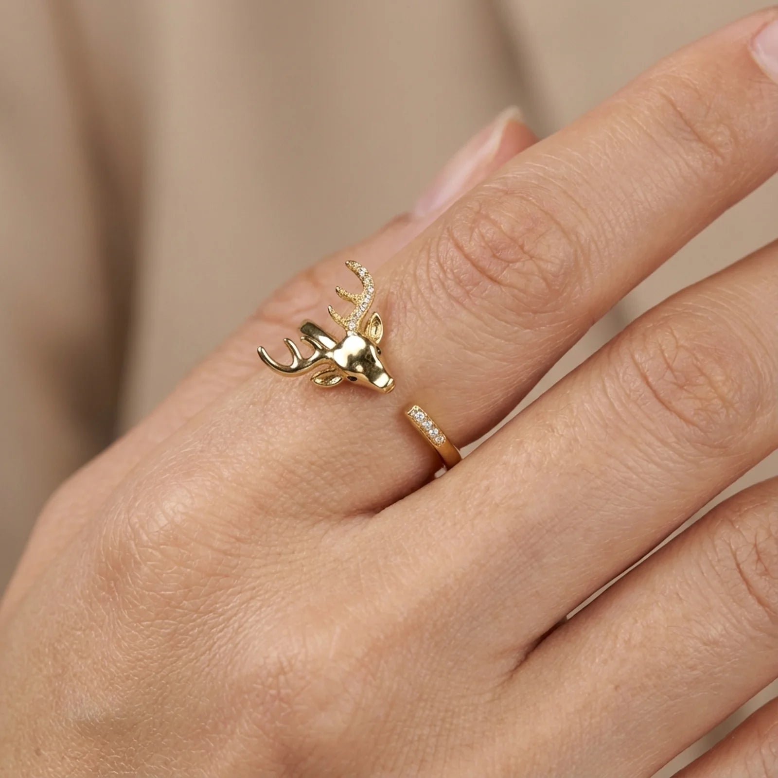 Enchanted Forest Deer Ring