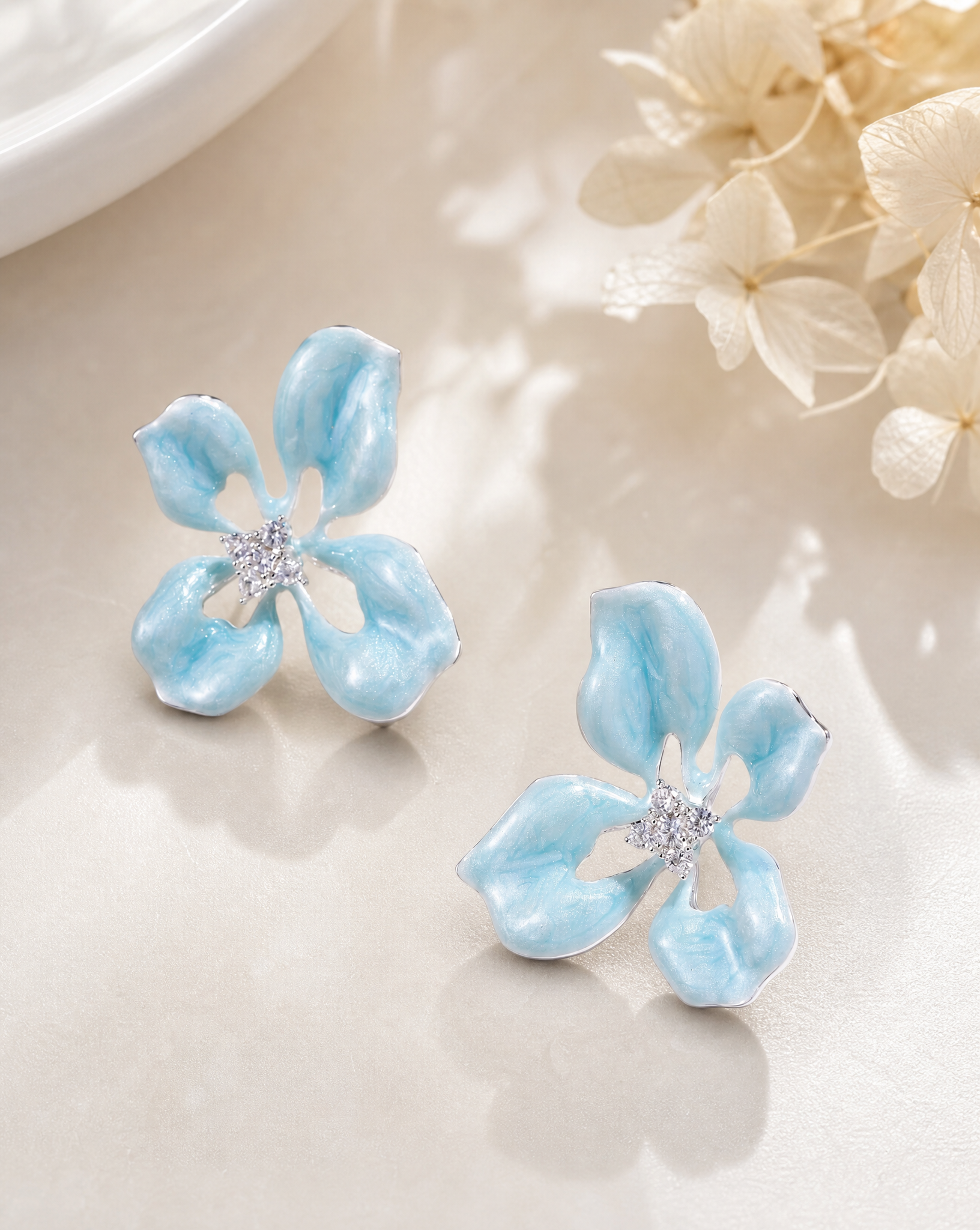 Azure Bloom Studs