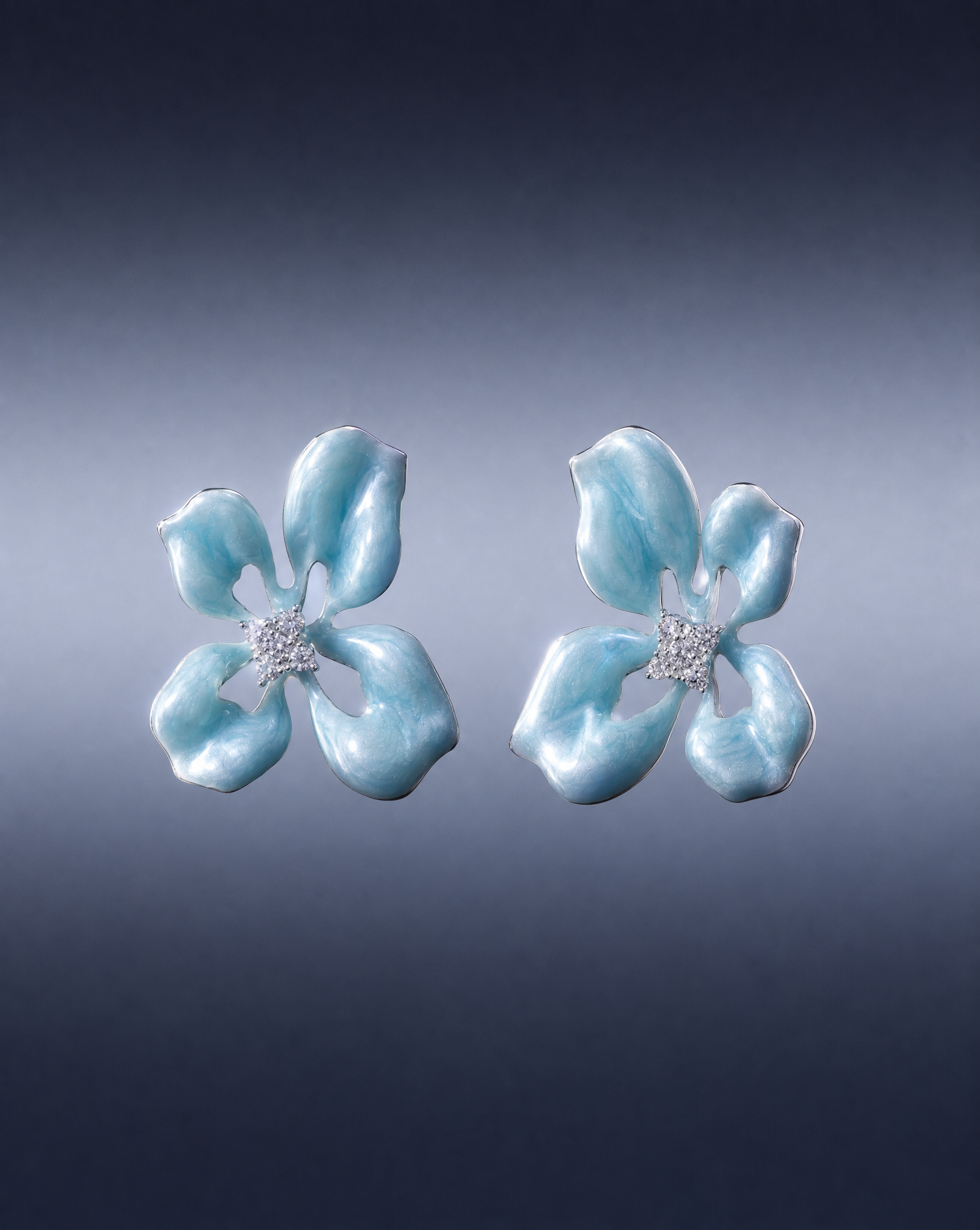 Azure Bloom Studs