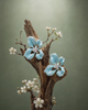 Azure Bloom Studs
