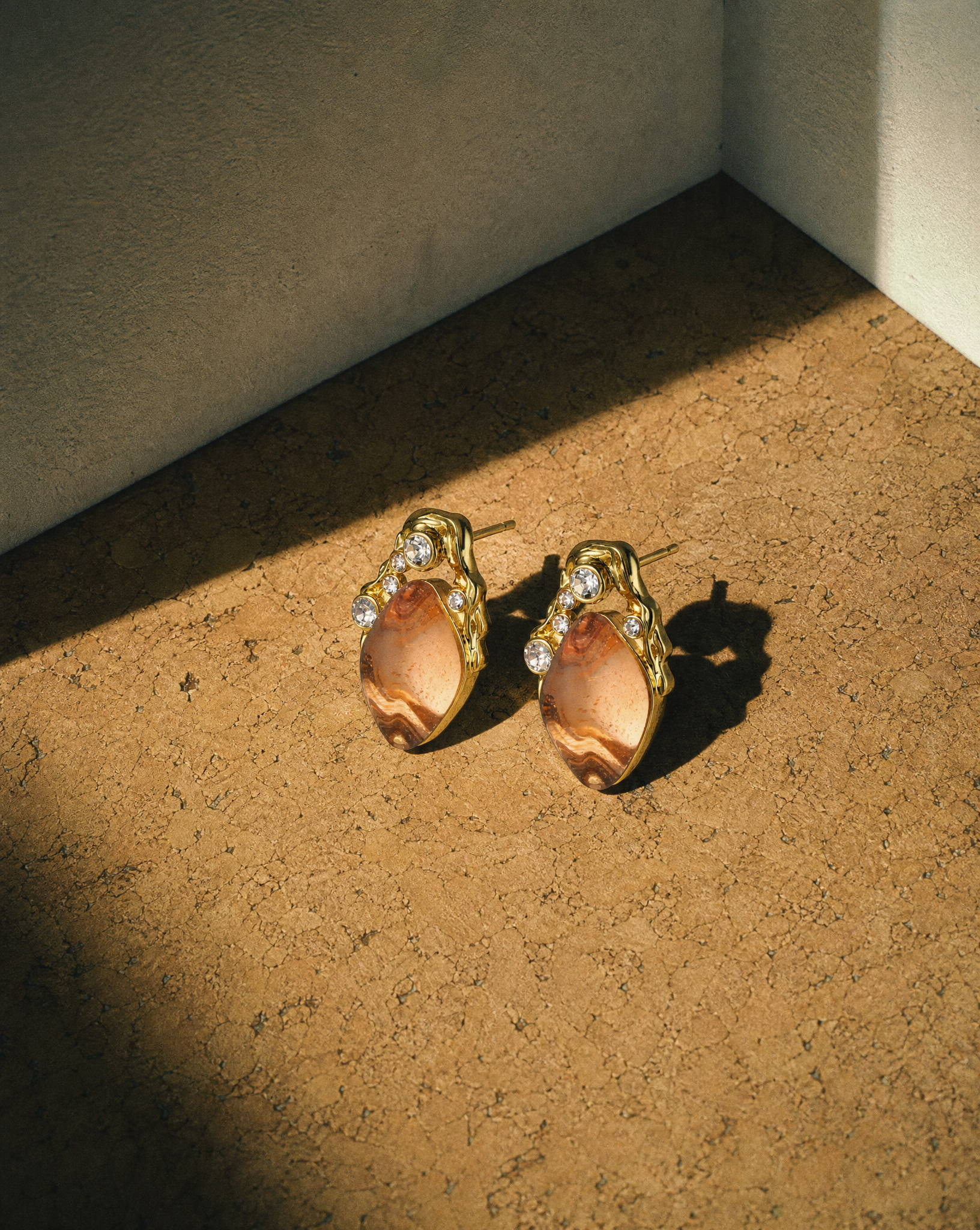 Coral Dreams Baroque Studs