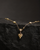 Crystal Heart Charm Necklace