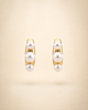 Pearl Trio Curve Studs