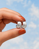 Brushed Silver Studs