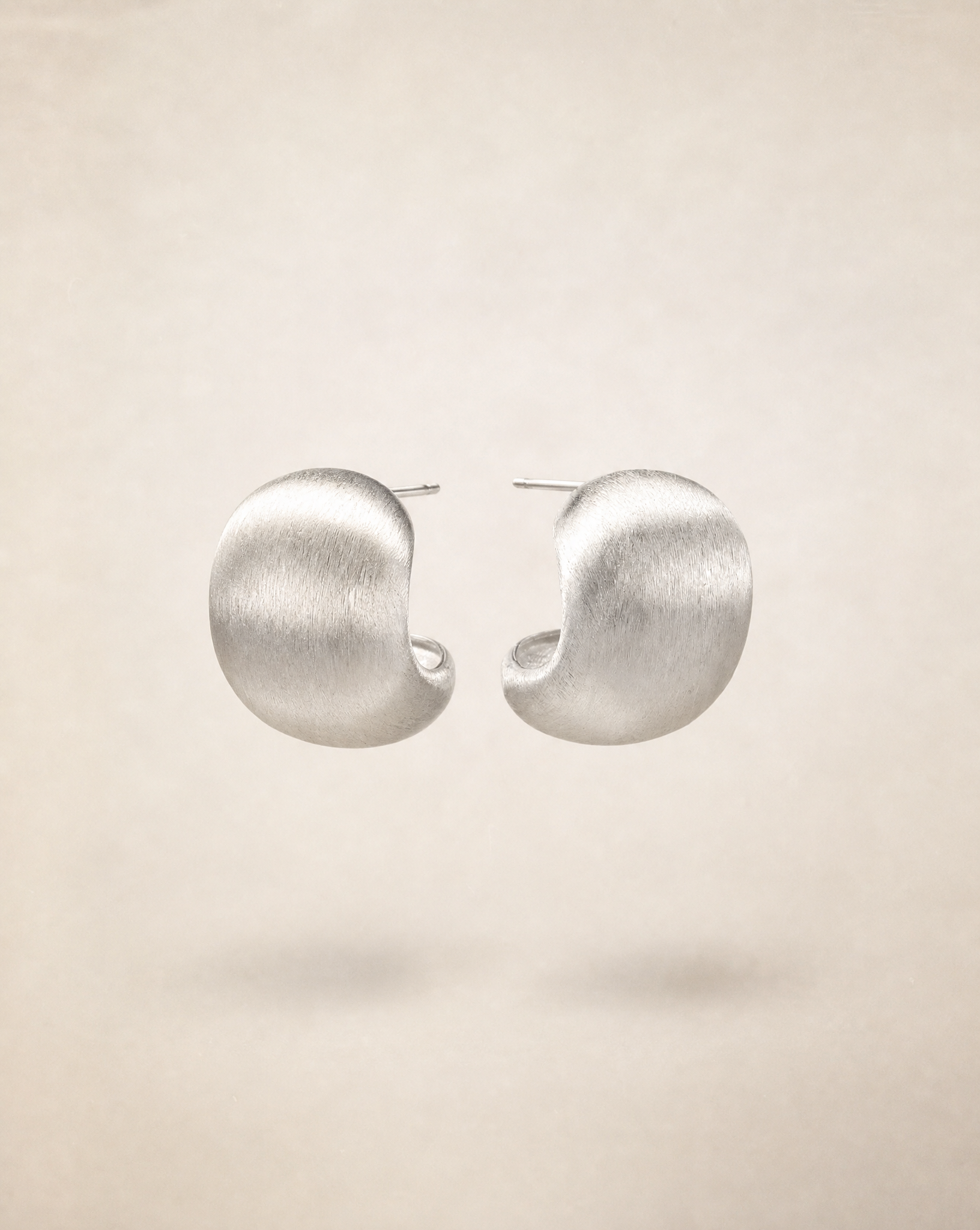 Brushed Silver Studs