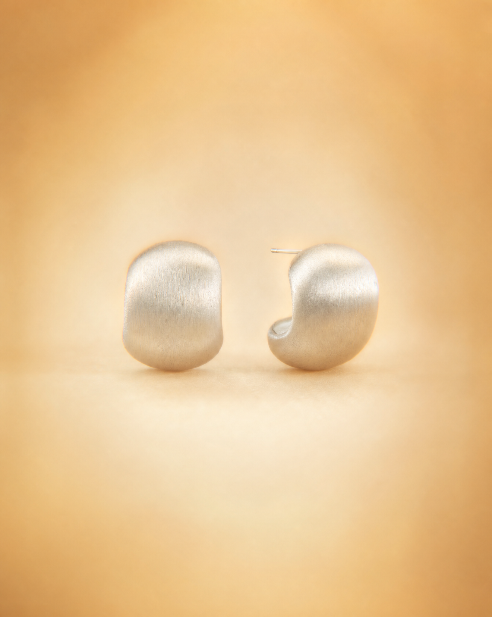 Brushed Silver Studs