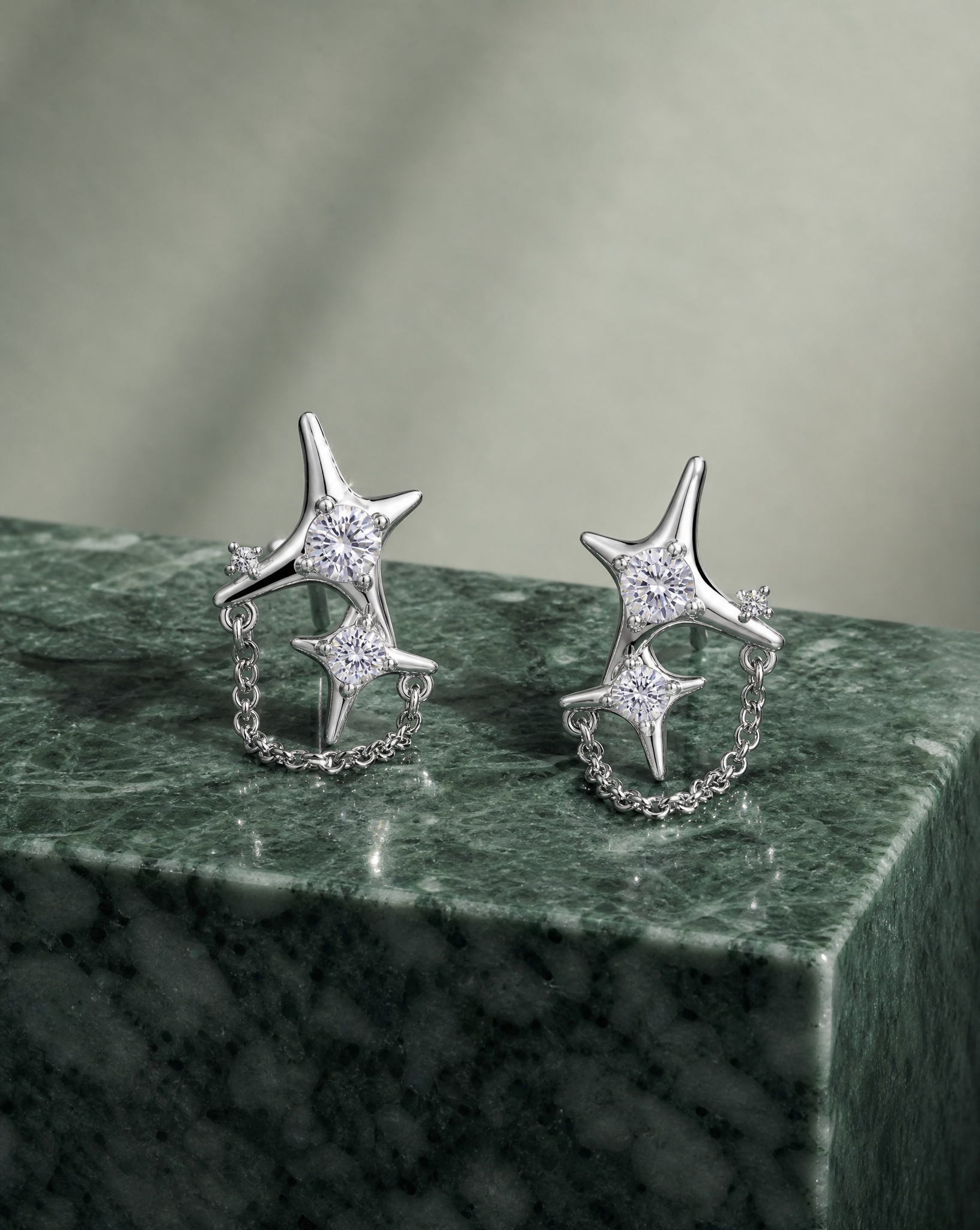 Stardust Chain Studs