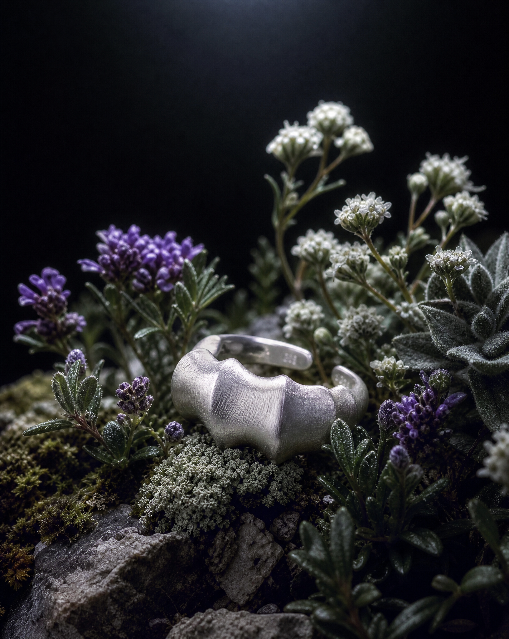 Liquid Silver Statement Ring