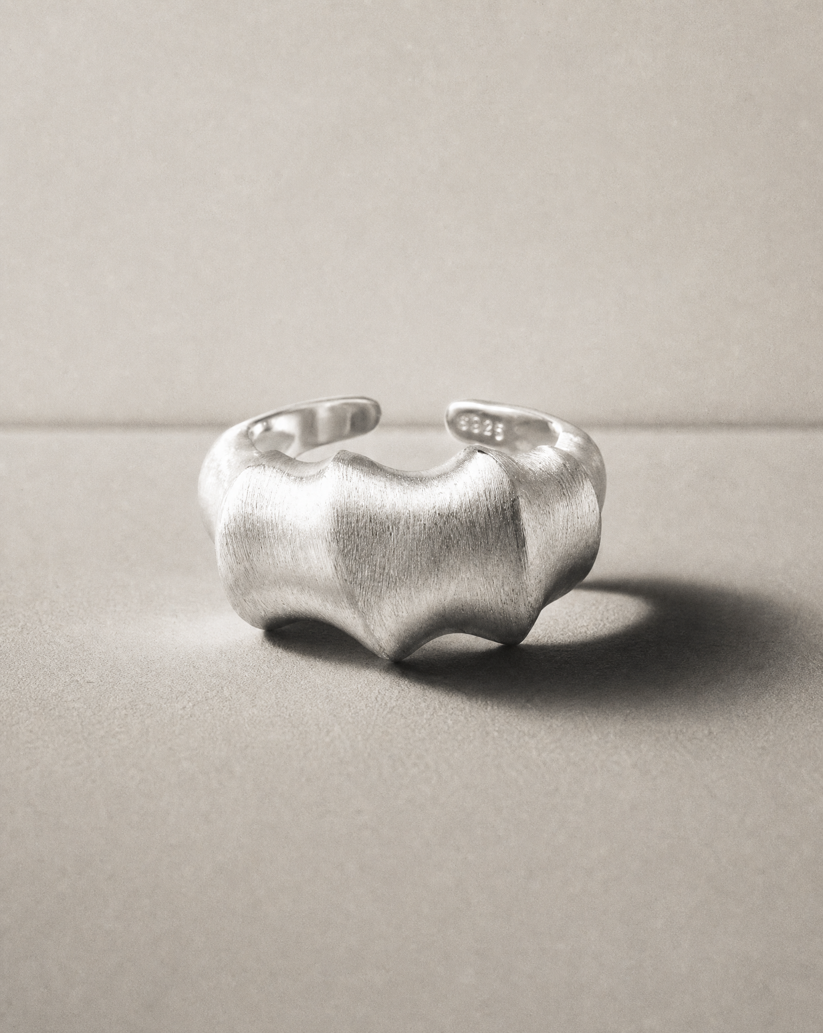 Liquid Silver Statement Ring