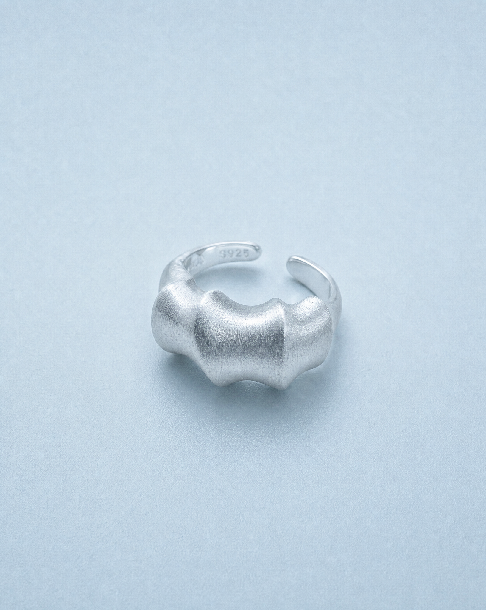 Liquid Silver Statement Ring