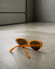 Oval Sunglasses in Light Yellowish Tortoise Shell