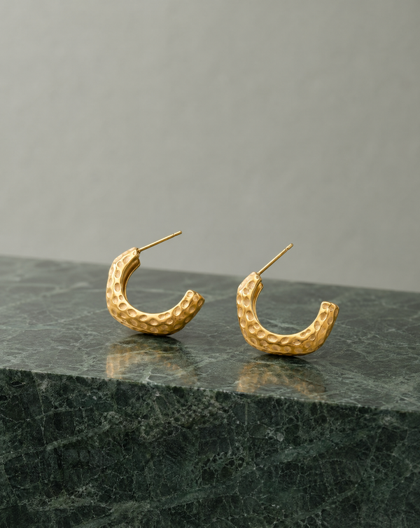 Dimpled Glow Hoops