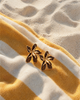 Golden Petal Statement Earrings