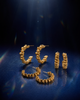 Twisted Gold Hoops