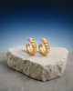 Twisted Gold Hoops