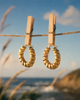 Twisted Gold Hoops