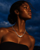 Silver Strand Layers Necklace