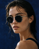 Dora - Metal & Wood Sunglasses