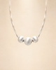 Silver Strand Layers Necklace